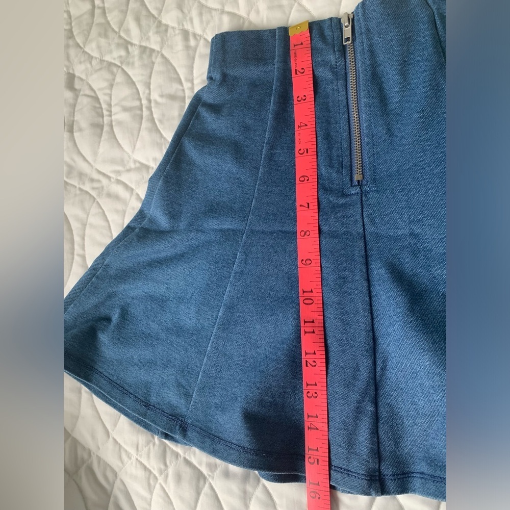 #9 Blue “denim” circle skirt.  Size S - Picture 3 of 5